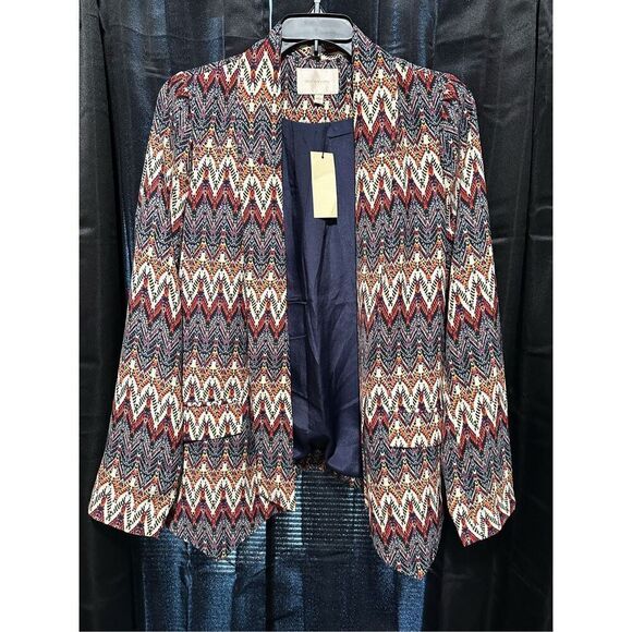 Skies are Blue blazer jacket spring colorful business casual chic S - Picture 2 of 8